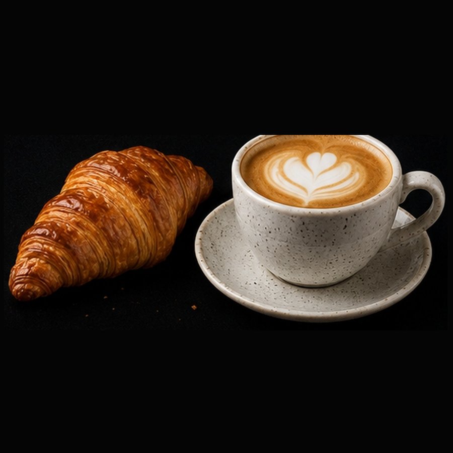 Croissant + Cappuccino